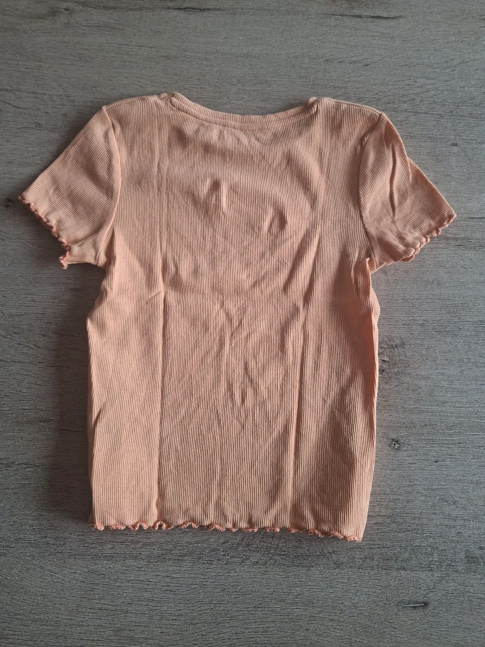 🌷F3-21🌷T-shirt canelado rosa claro Primark Cares – Tamanho 6-7 anos (122 cm) – Tendência e Confortável🌷 – photo 4